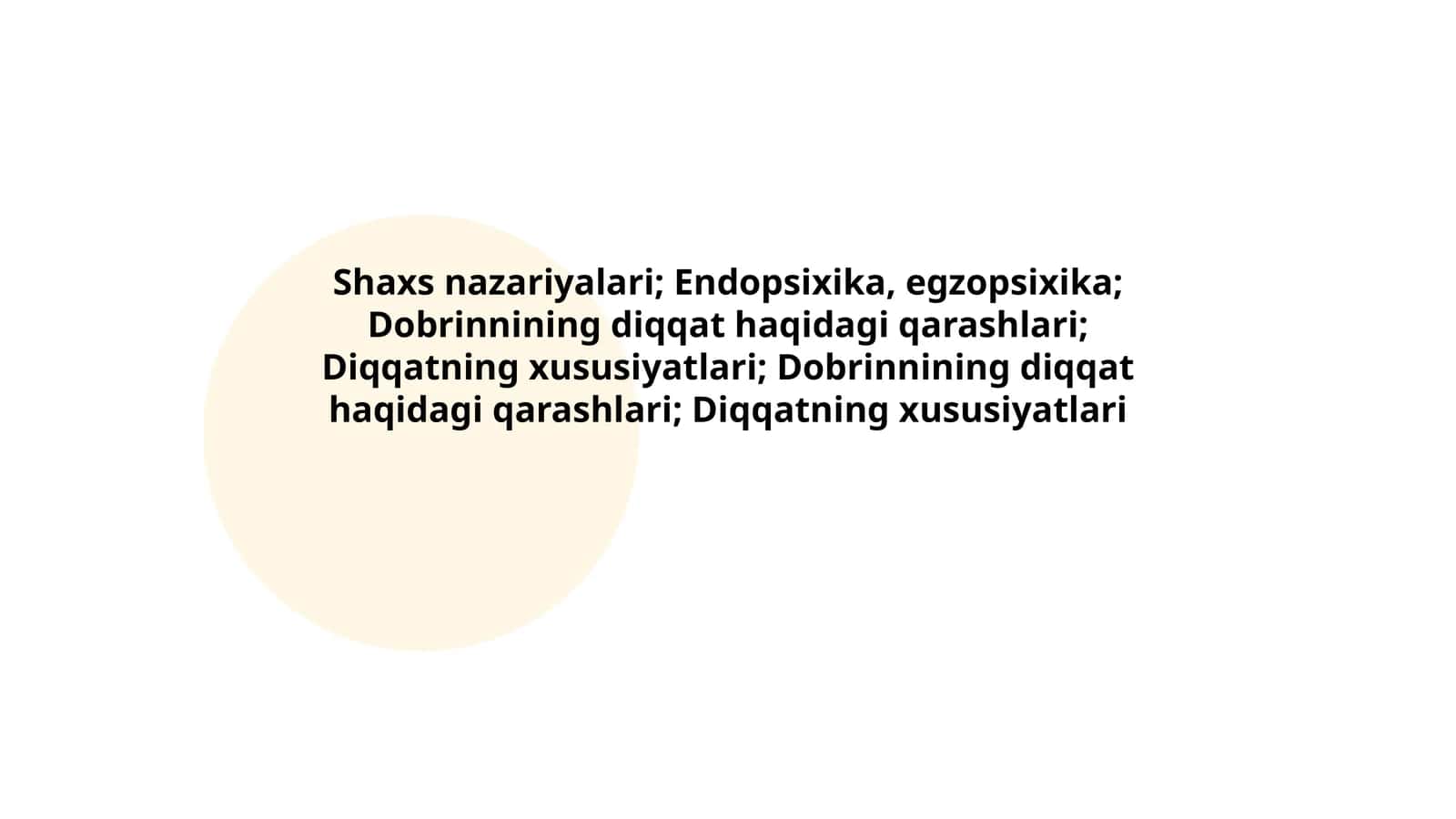 Shaxs nazariyalari 1
