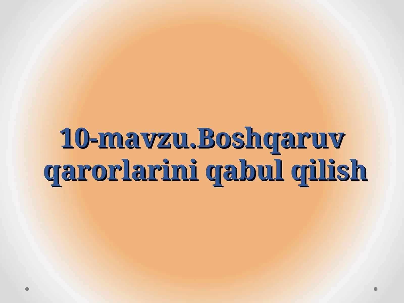 Boshqaruv qarorlarining 1