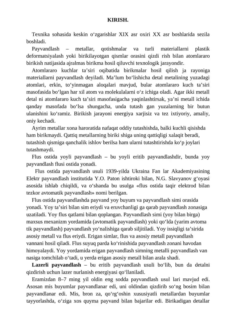 Flus ostida yoyli payvandlash 1