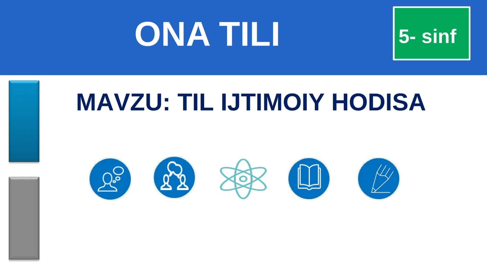 5-sinf. Til ijtimoiy hodisa 1