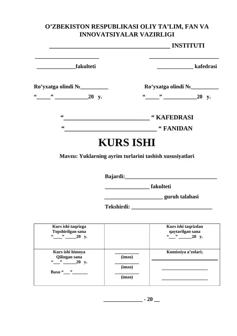 Yuklarning ayrim turlarini tashish xususiyatlari 1