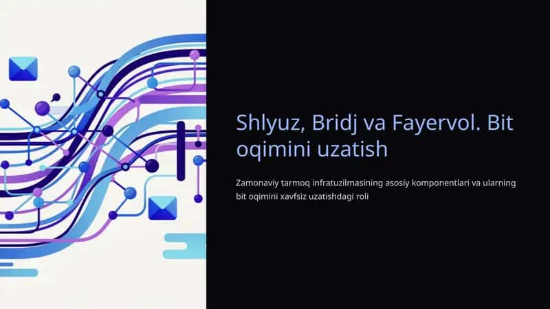 Shlyuz, Bridj va Fayervol. Bit oqimini uzatish 1