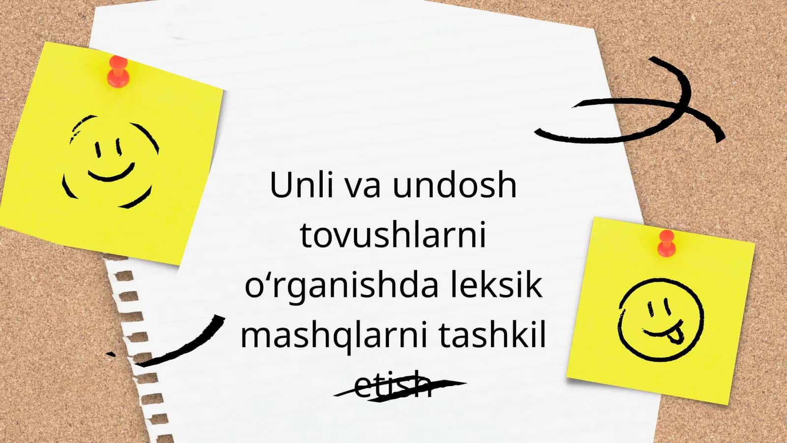 Unli va undosh tovushlarni o'rgatishda leksik mashqlarni tashkil etish 1