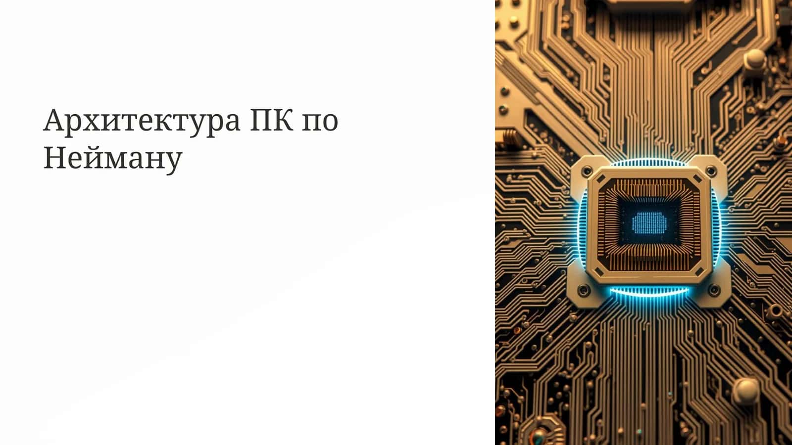 Архитектура ПК по Нейману 1