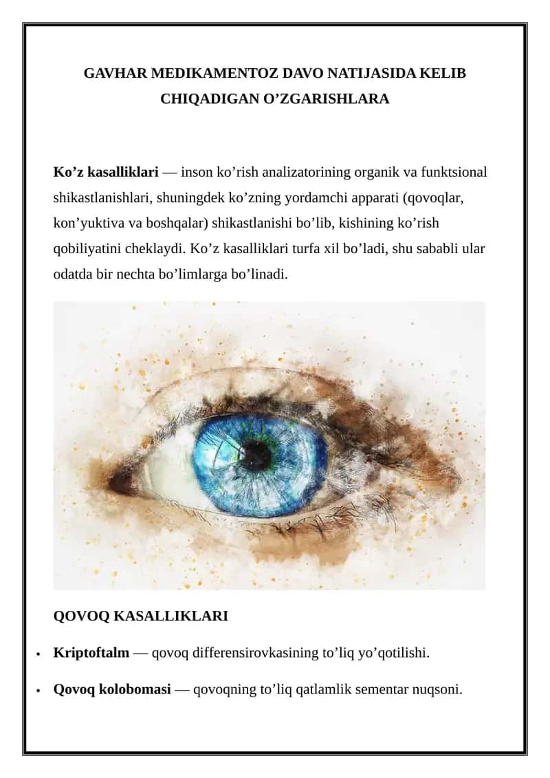 Qovoq kasalliklari 1