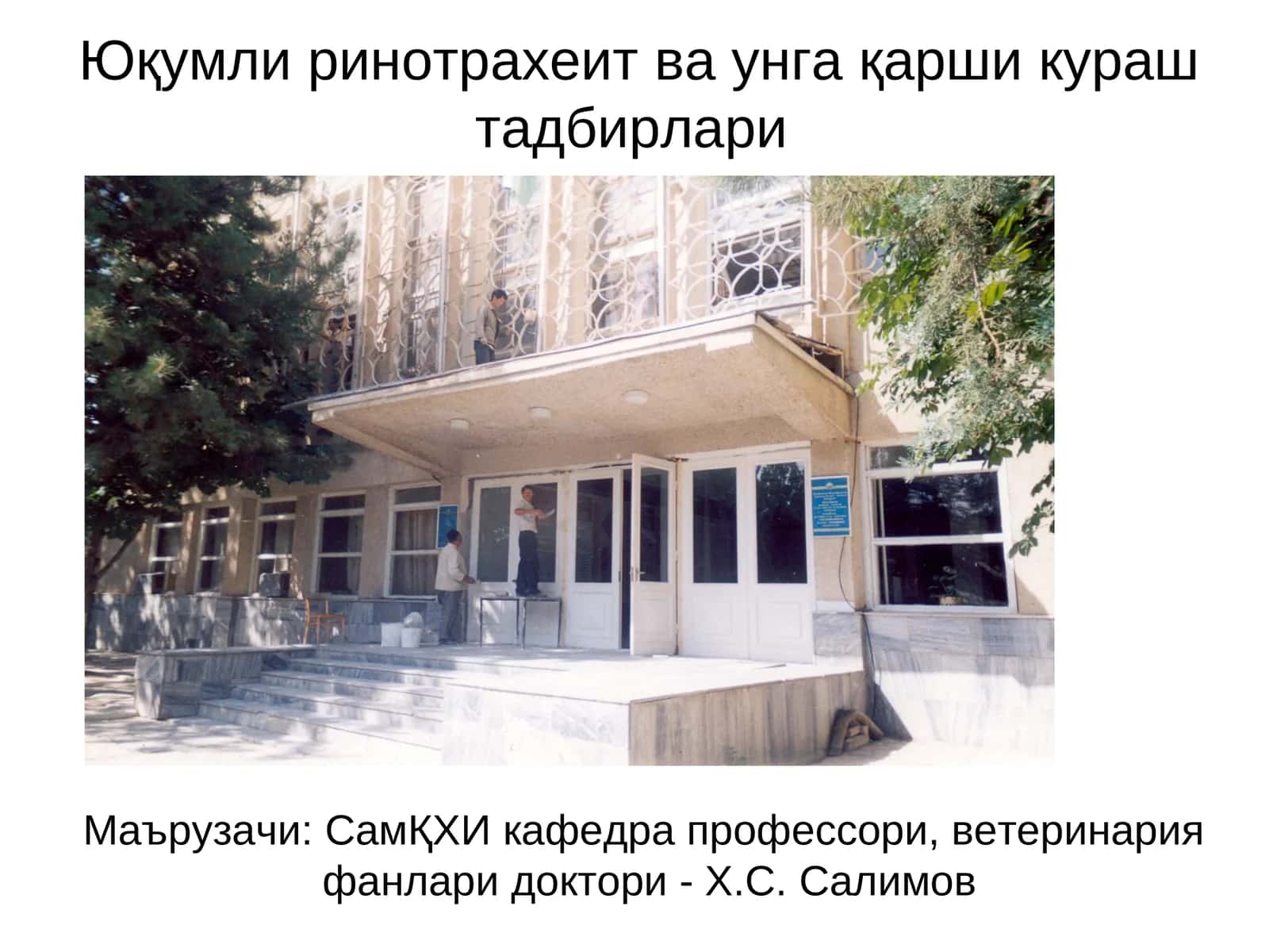Юқумли ринотрахеитва унгақарши кураш тадбирлари 1