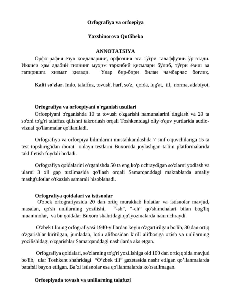 Orfografiya va orfoepiya 1