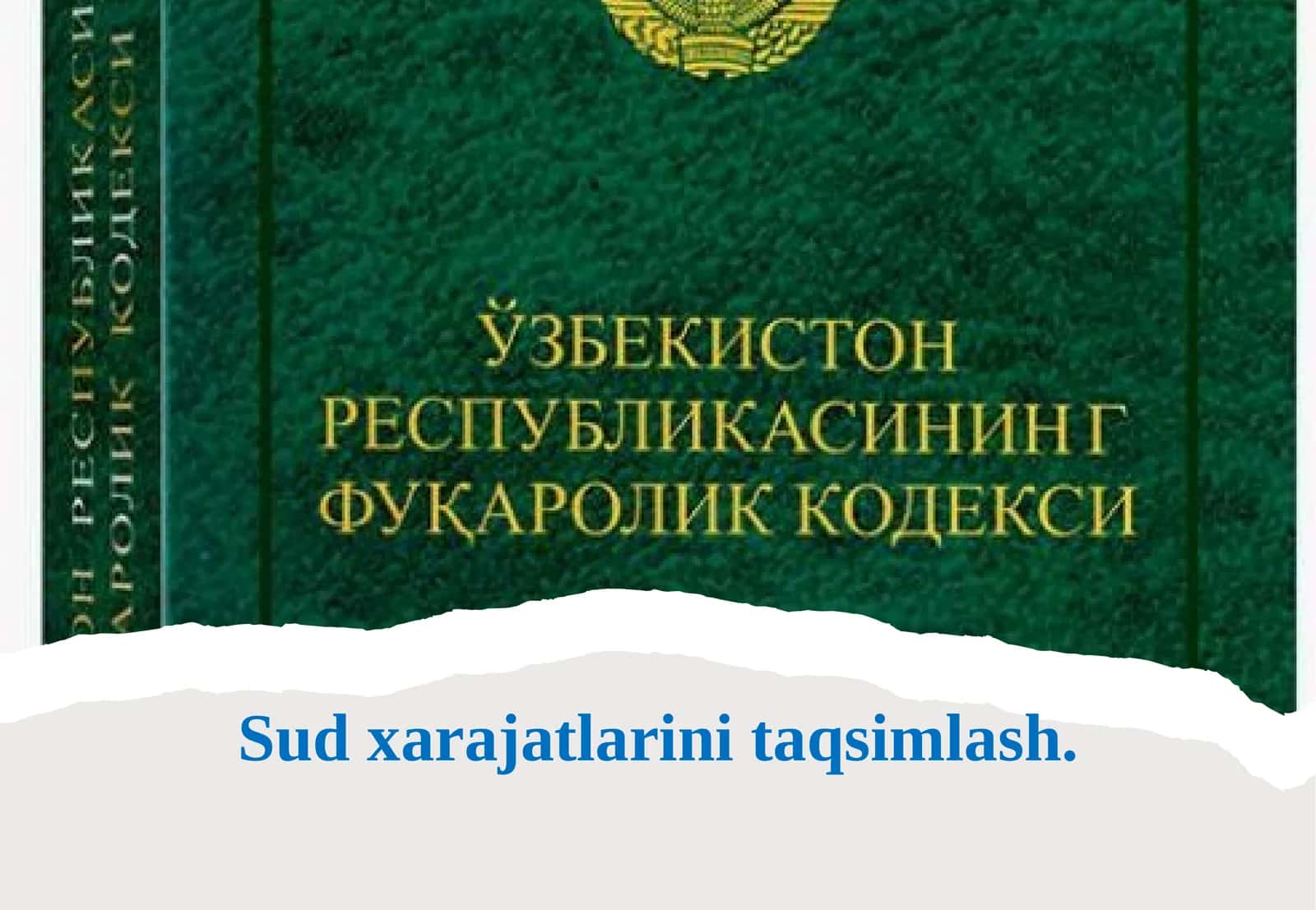 Sud xarajatlarini taqsimlash 1