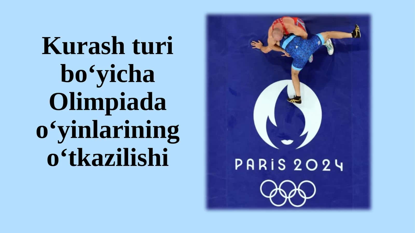 Kurash turi bo‘yicha Olimpiada o‘yinlarining o‘tkazilishi 1
