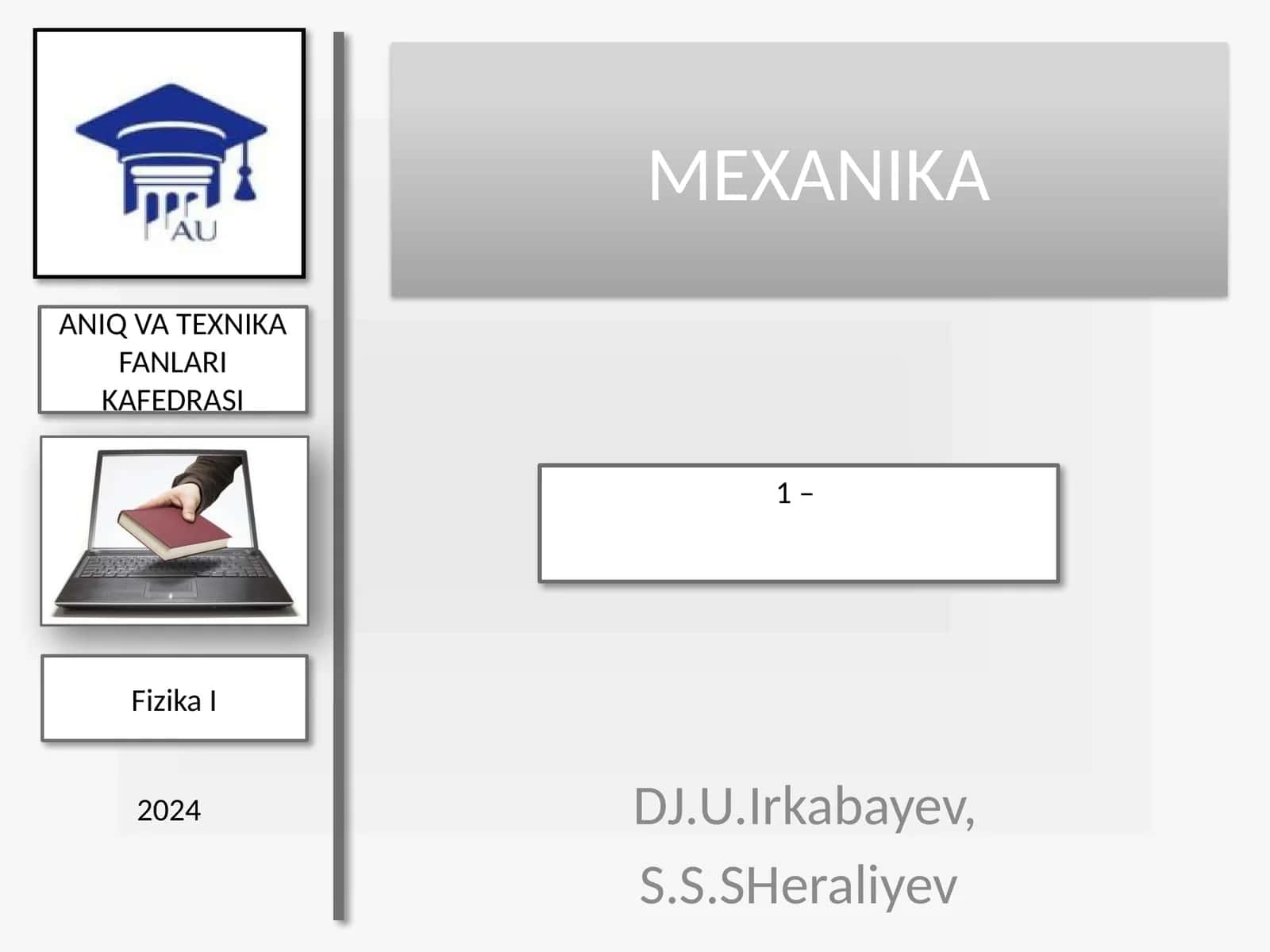 MEHANIKA 1