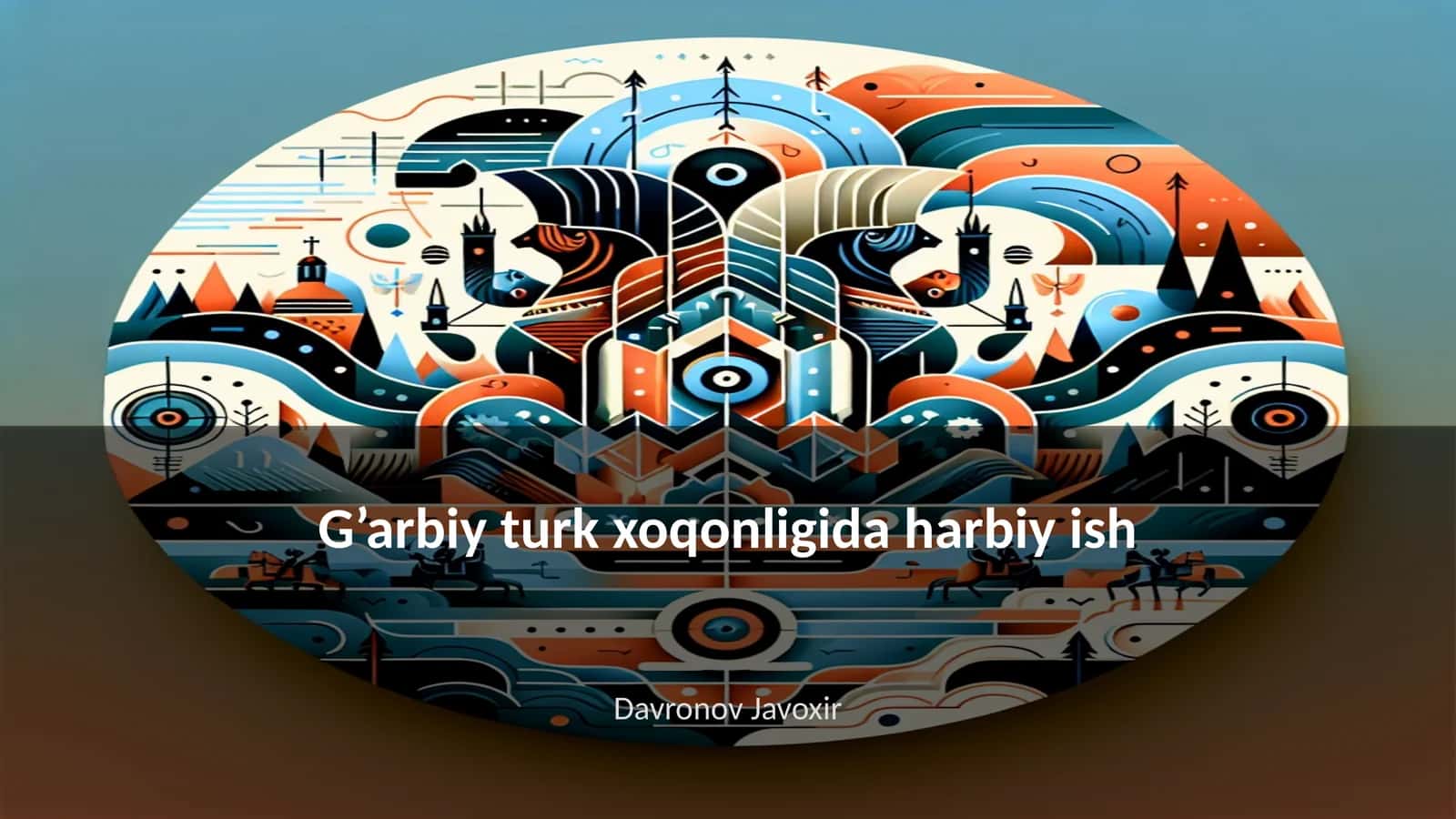 G’arbiy turk xoqonligida harbiy ish 1