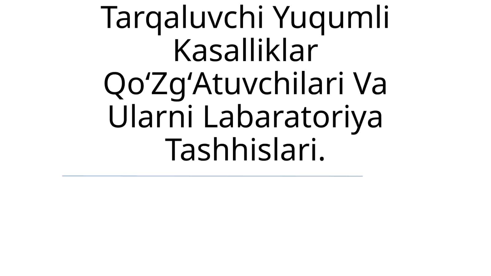 Kasalxona Ichida Tarqaluvchi Yuqumli Kasalliklar QoʻZgʻAtuvchilari Va Ularni Labaratoriya Tashhislari 1