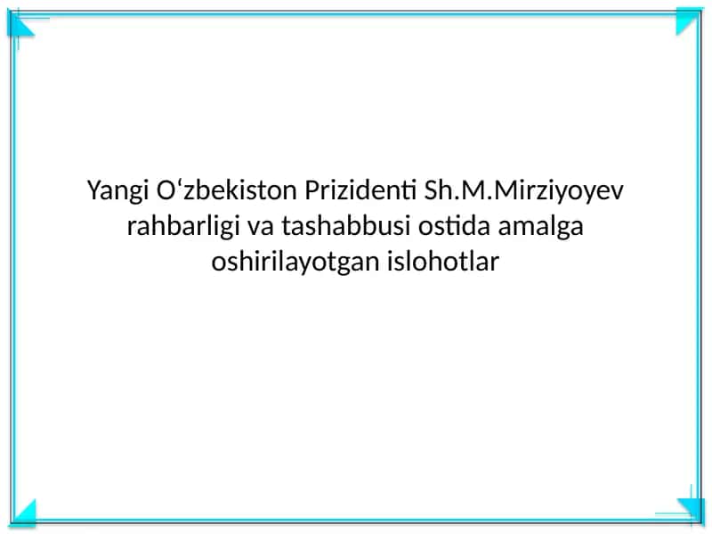 Kelajakka yoʻnaltirilgan strategik maqsadlar 1