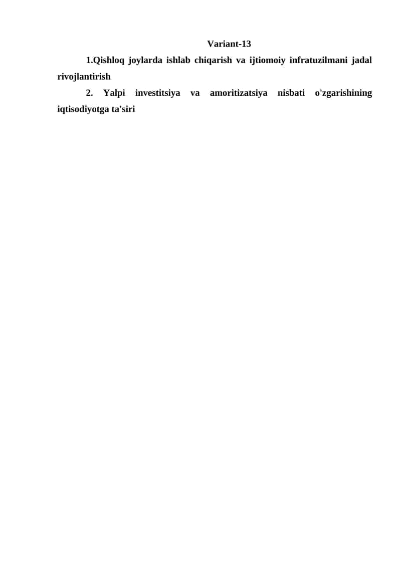 Infratuzilma va ildizlar 1