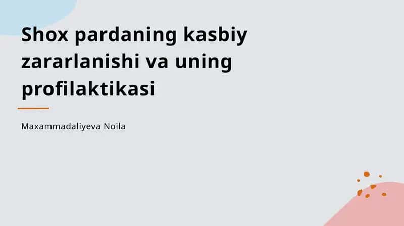 Shox pardaning kasbiy zararlanishi va uning profilaktikasi 1
