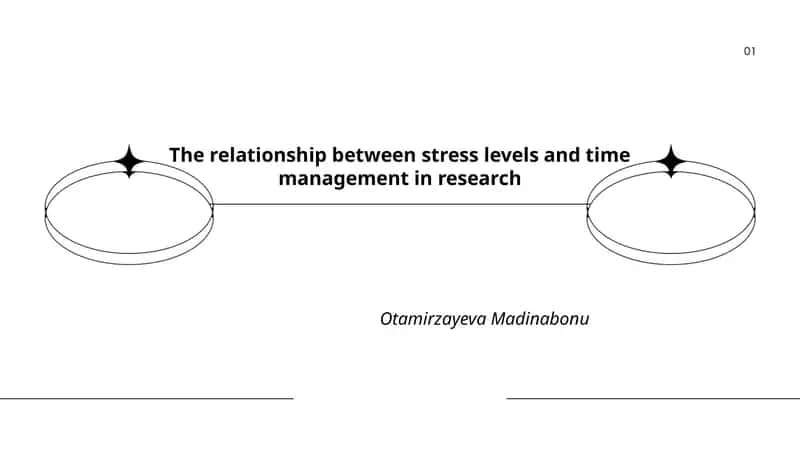 The relationship between stress levels and time management in research 1