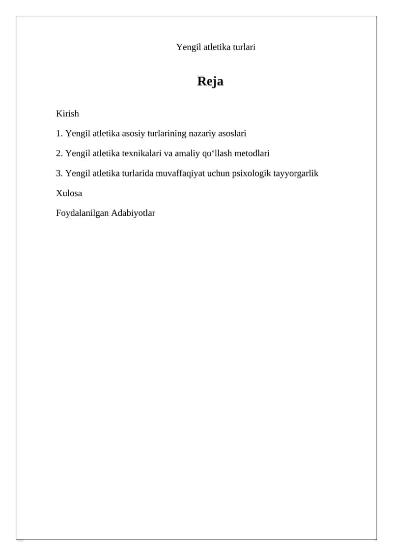 Yengil atletika turlari 1