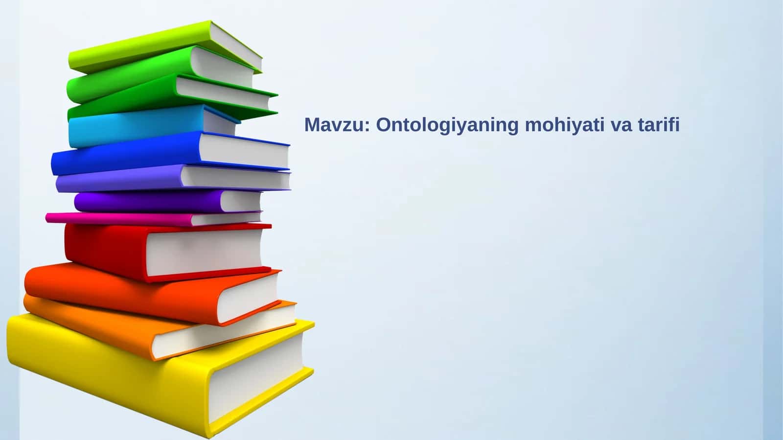 Ontologiyaningmohiyativatarifi 1