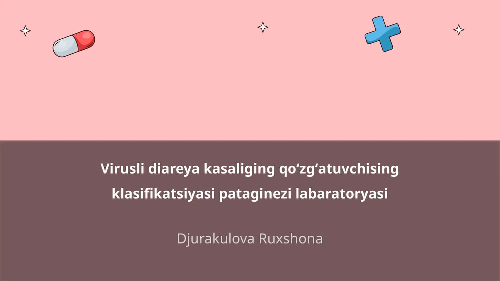 Virusli diareya kasaliging qoʻzgʻatuvchising klasifikatsiyasi pataginezi labaratoryasi 1