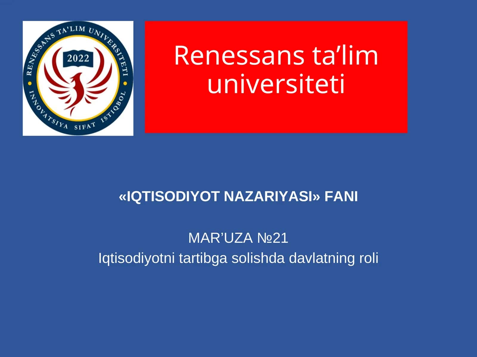 IQTISODIYOT NАZАRIYАSI 1