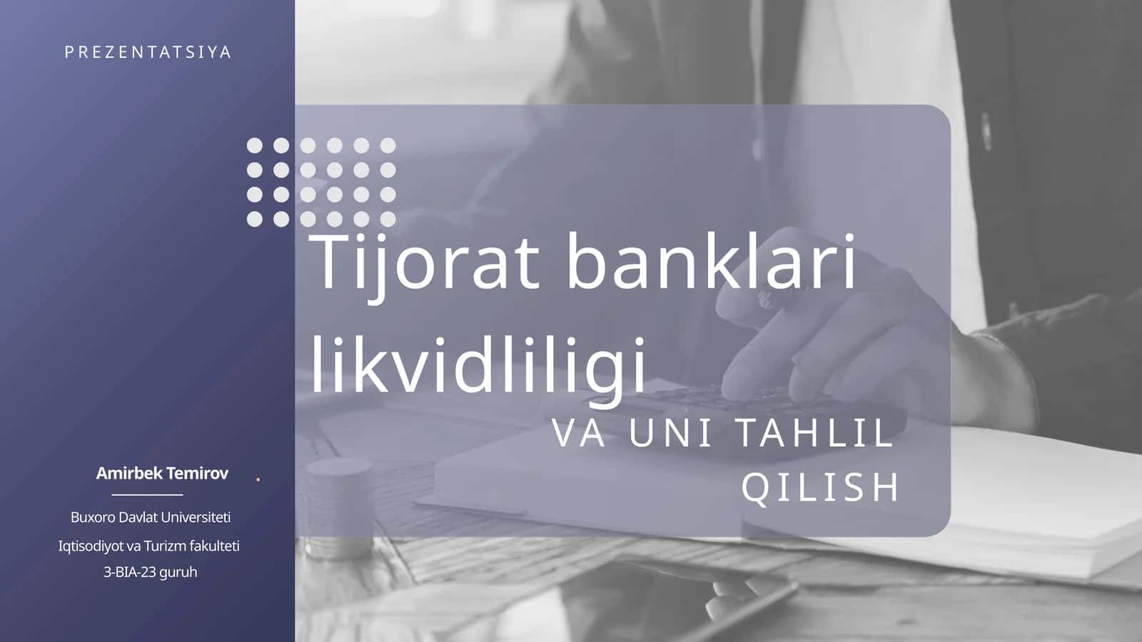 Bank likvidliligi pptx 1