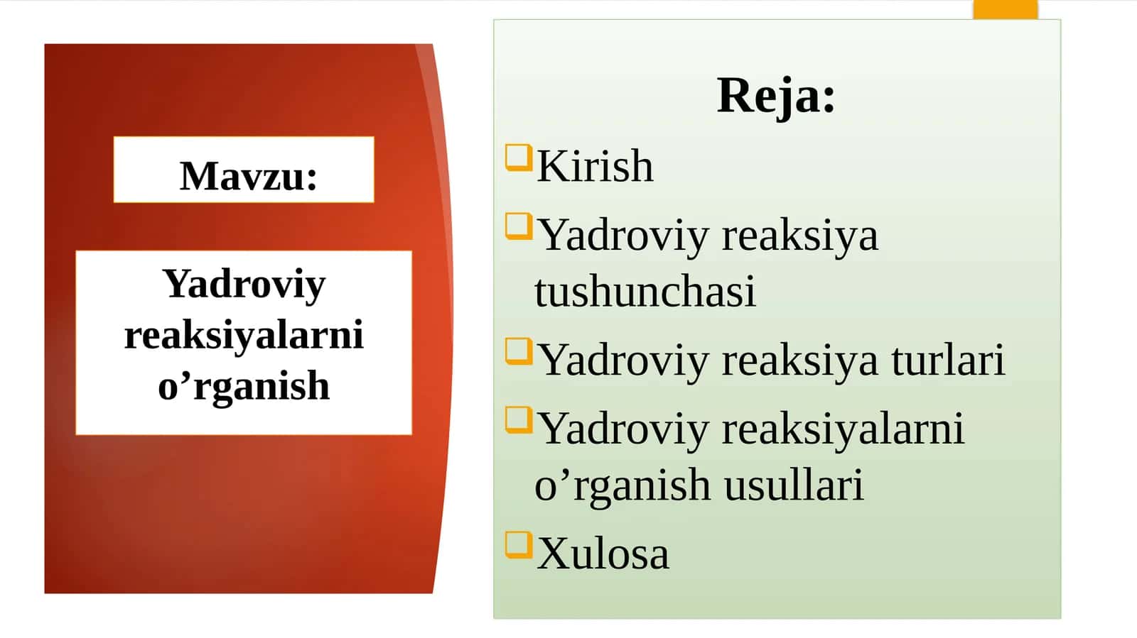 Yadroviyreaksiyalarnio’rganish 1