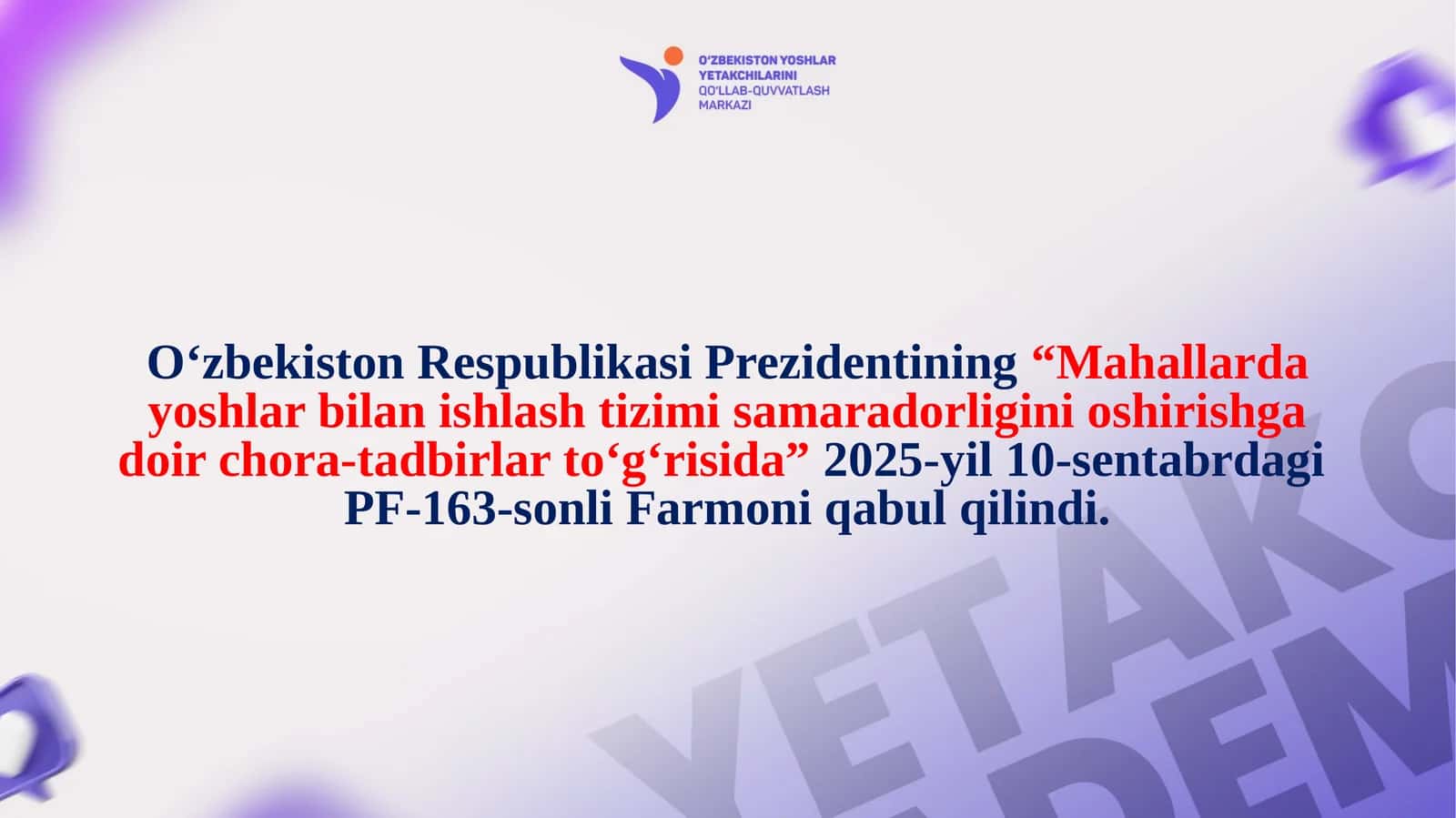 Mahallarda yoshlar bilan ishlash tizimi 1