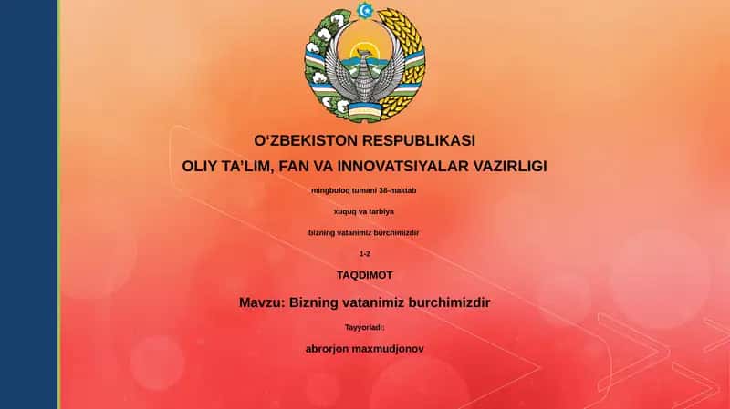 Vatan – muqaddas burch 1