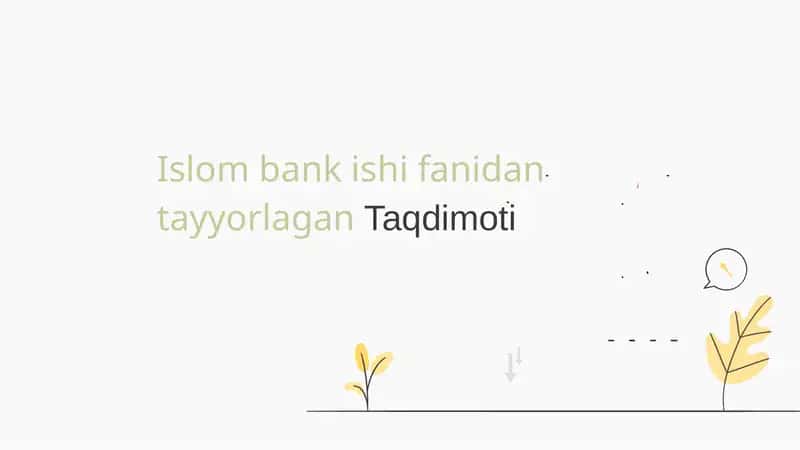 ISLOM SUG'URTALASH TIZIMI 1
