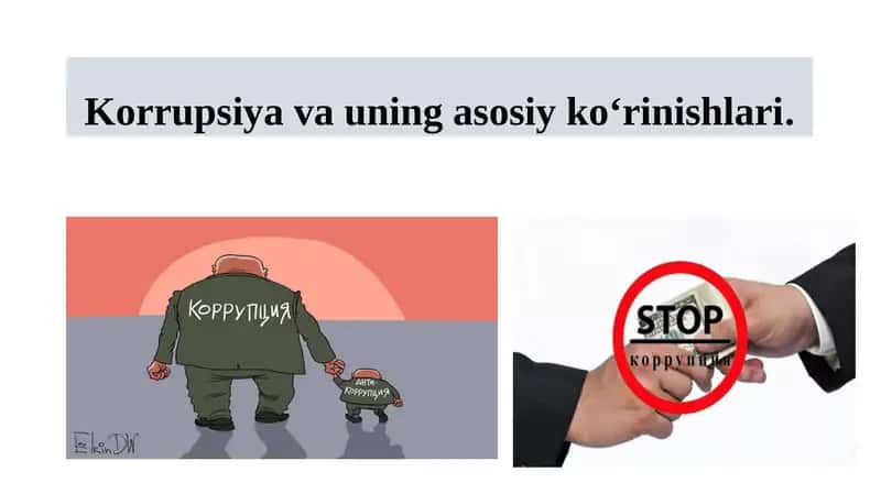 Korrupsiya va uning asosiy ko‘rinishlari 1