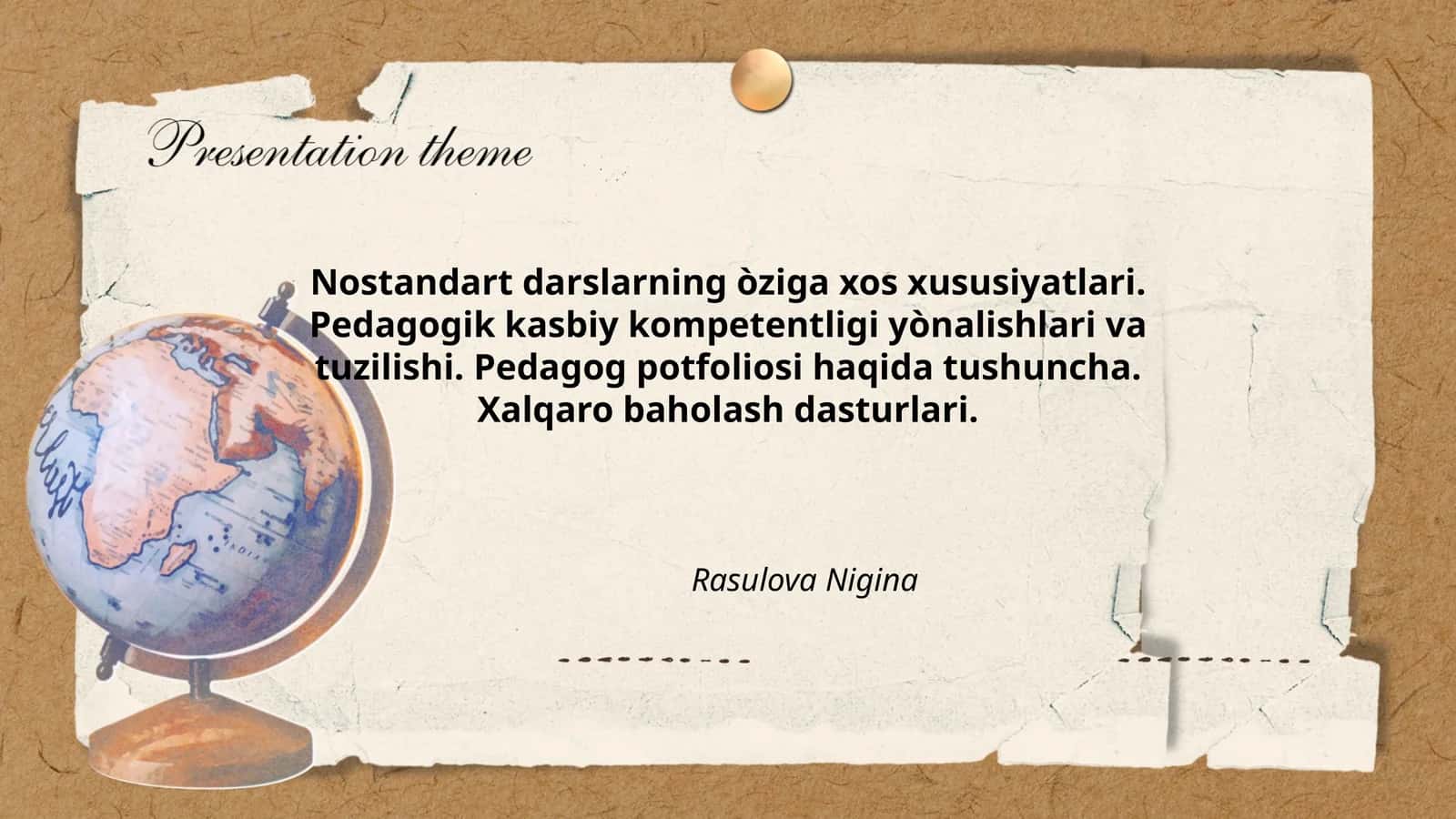 Pedagogik kasbiy kompetentligi yònalishlari va tuzilishi 1
