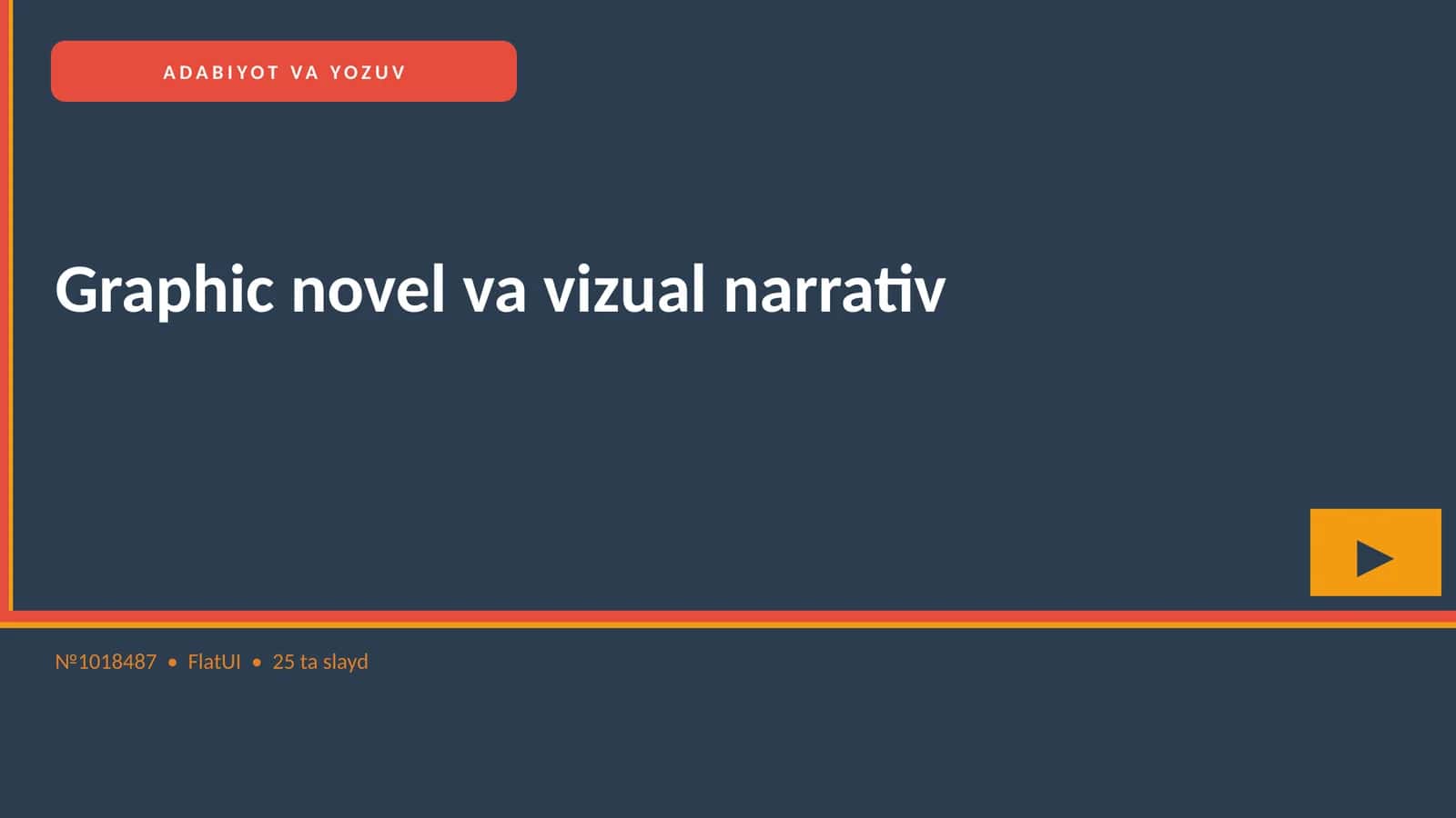 Graphic novel va vizual narrativ 1