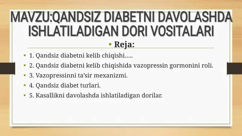 Qandsiz Diabet 1