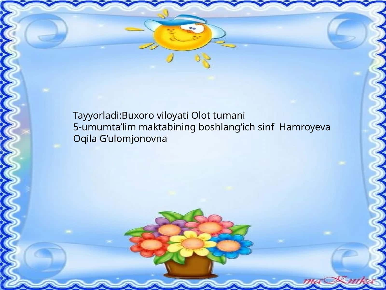 Bolalarning sevimli bayramlari 1