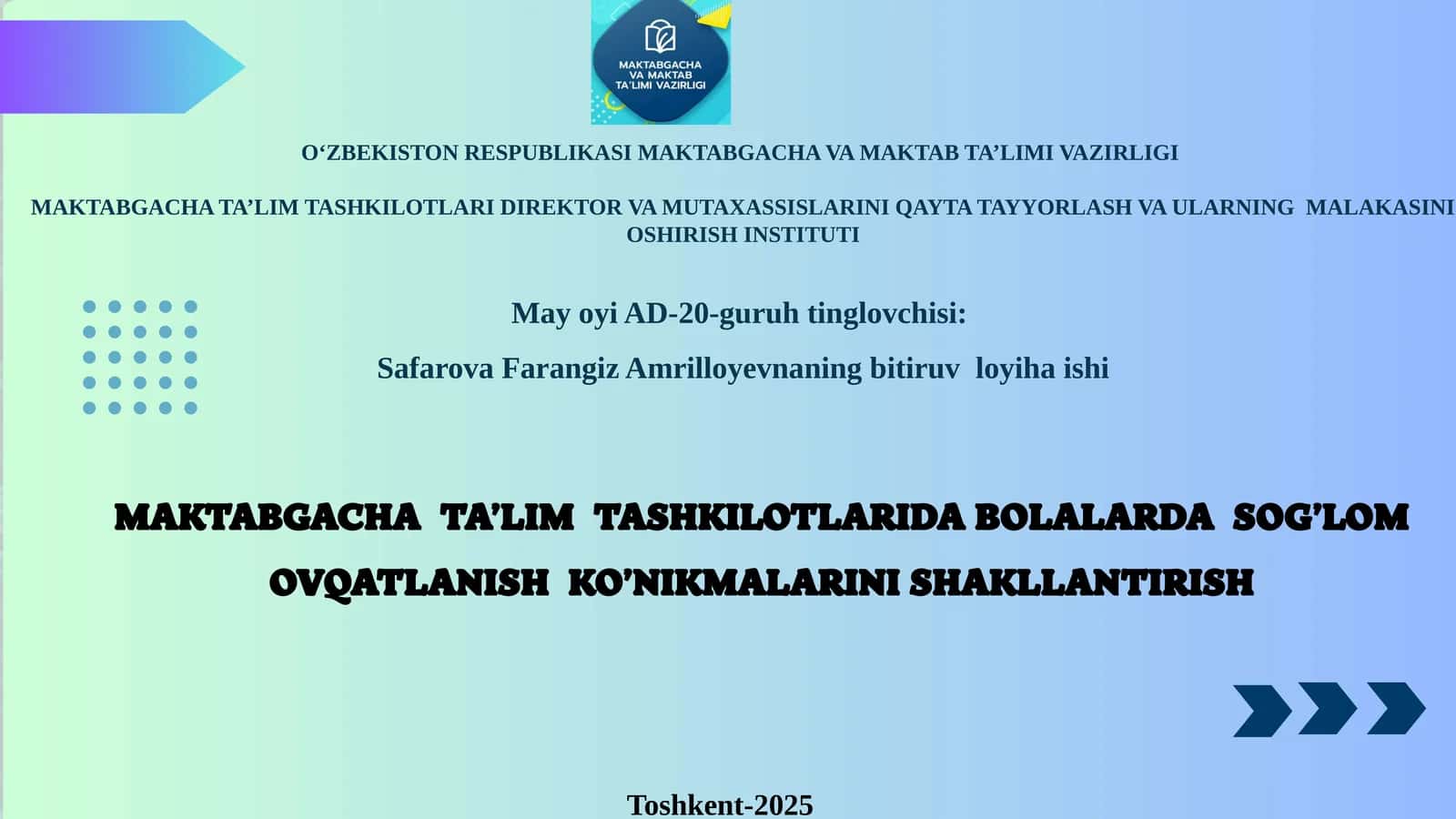 Bolalarda imunitet tizimi mustahkamlash, o'sish va rivojlanish jarayonlarini normallashtirish, yuzag 1