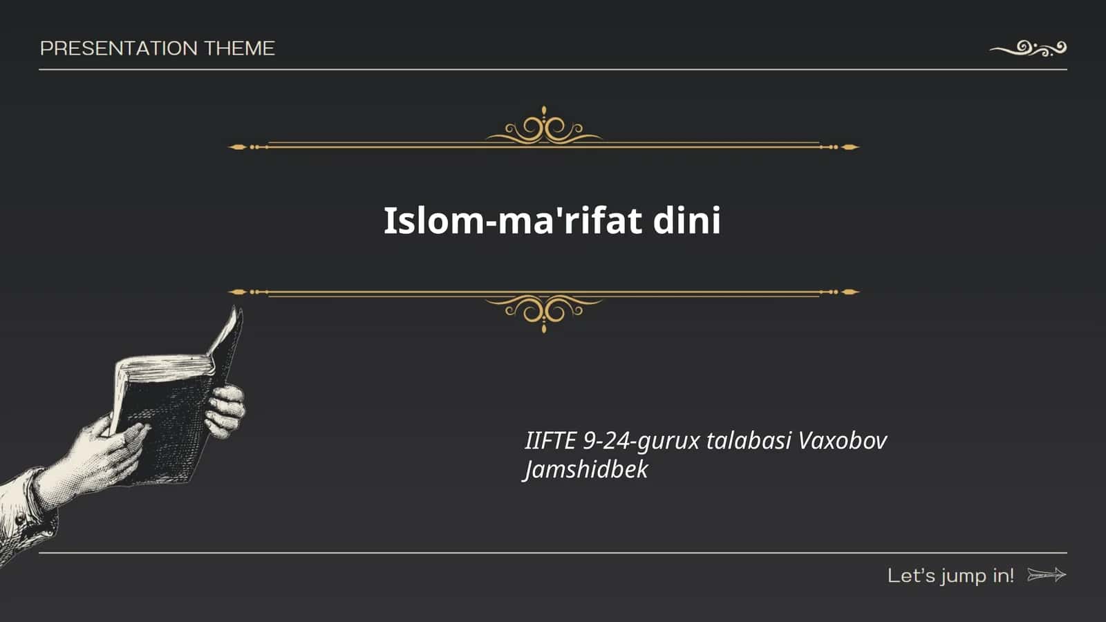 Islom-ma'rifat dini 1