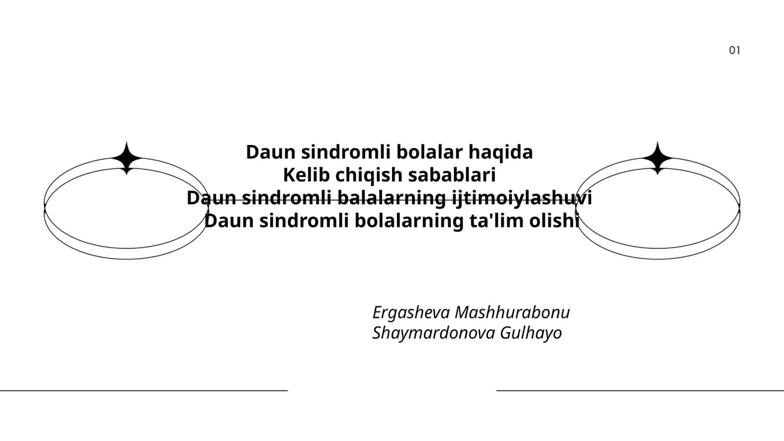 Daun sindromli bolalar haqida 1