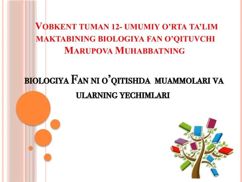 Biologiya fanining ekologik asoslari 1
