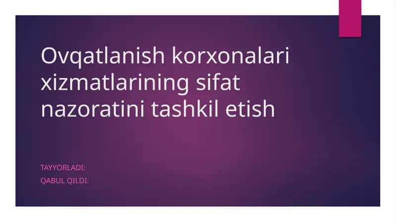 Oziq ovqat mahsulotlari 1
