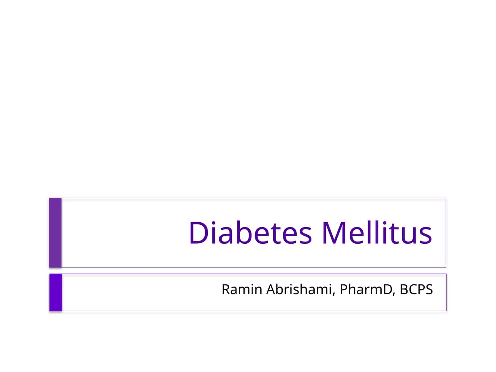 Diabetes Mellitus 1