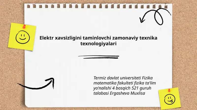 Elektr xavsizligini taminlovchi zamonaviy texnika texnologiyalari 1