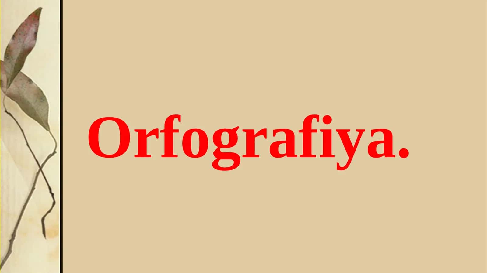 Orfografiya 1