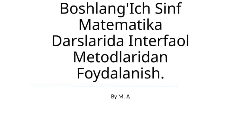 Didaktik o'yin usuli: tushunchasi va foydalari 1