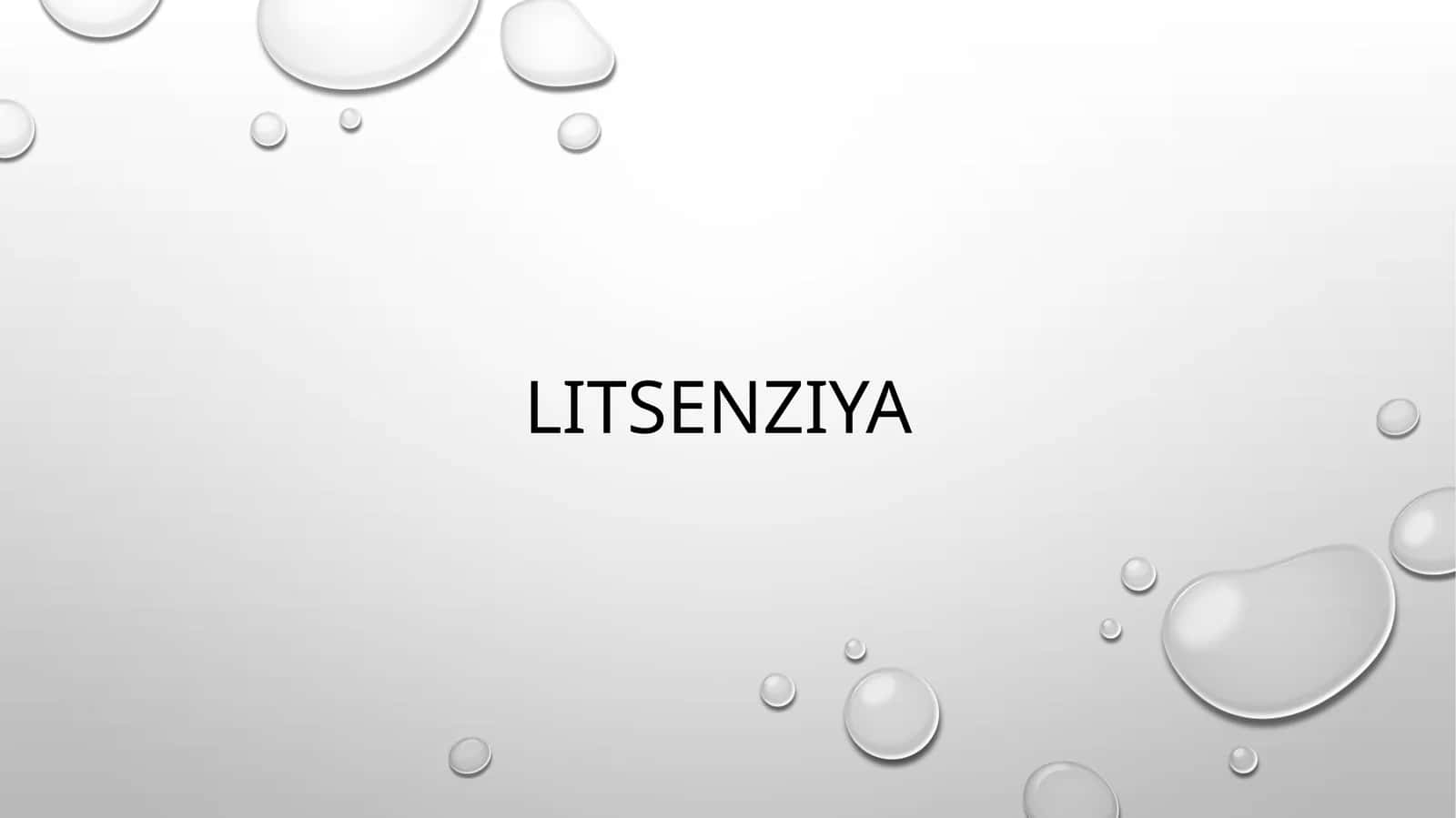 Litsenziya 1
