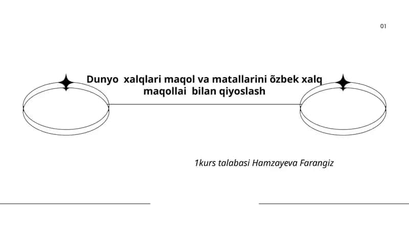 Dunyo xalqlari maqol va matallarini õzbek xalq maqollai bilan qiyoslash 1