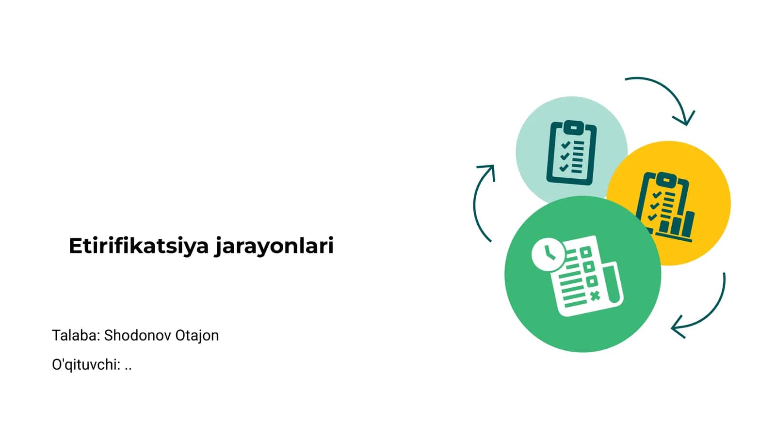 Etirifikatsiya jarayonlari 1