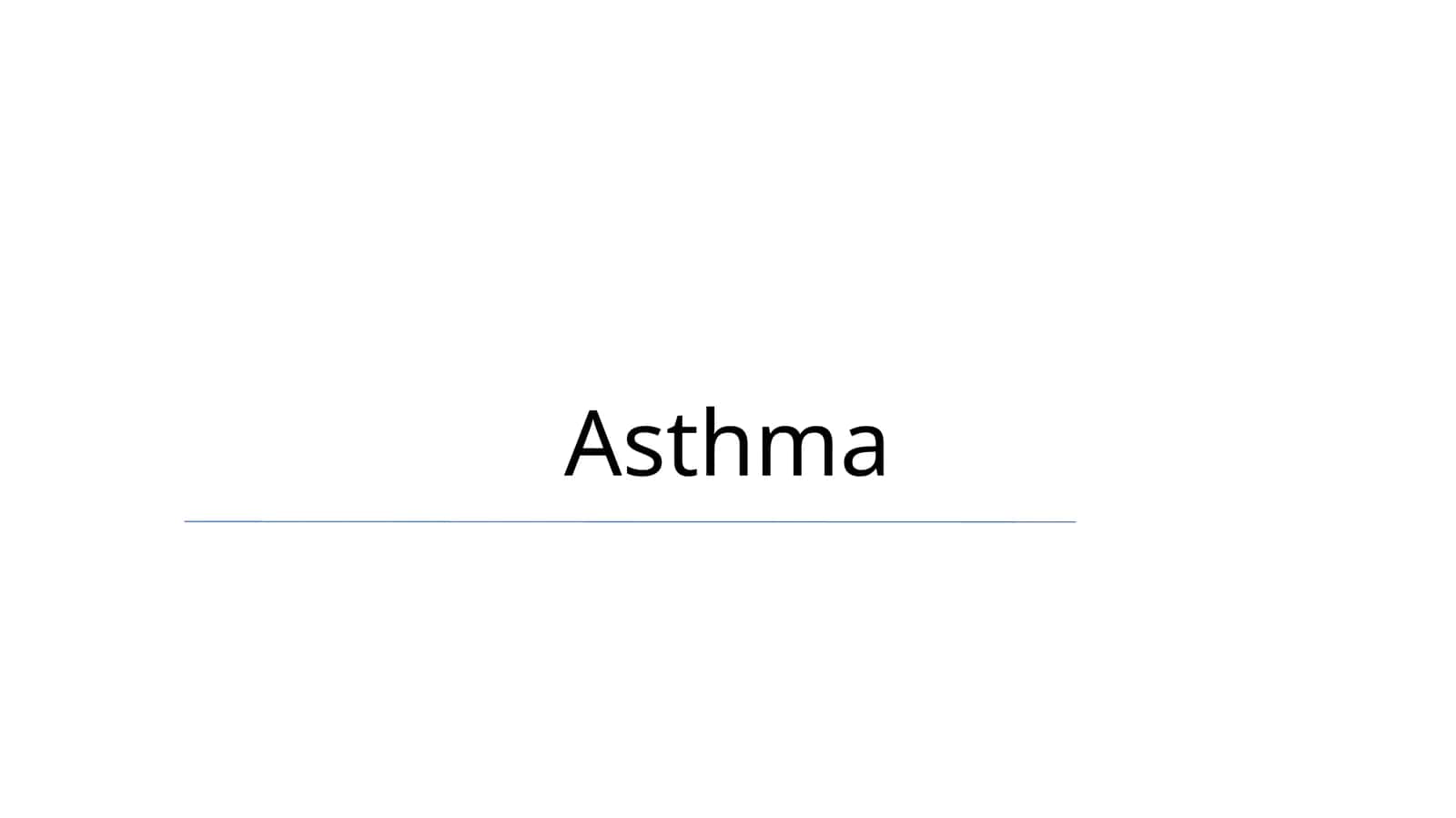 Asthma 1