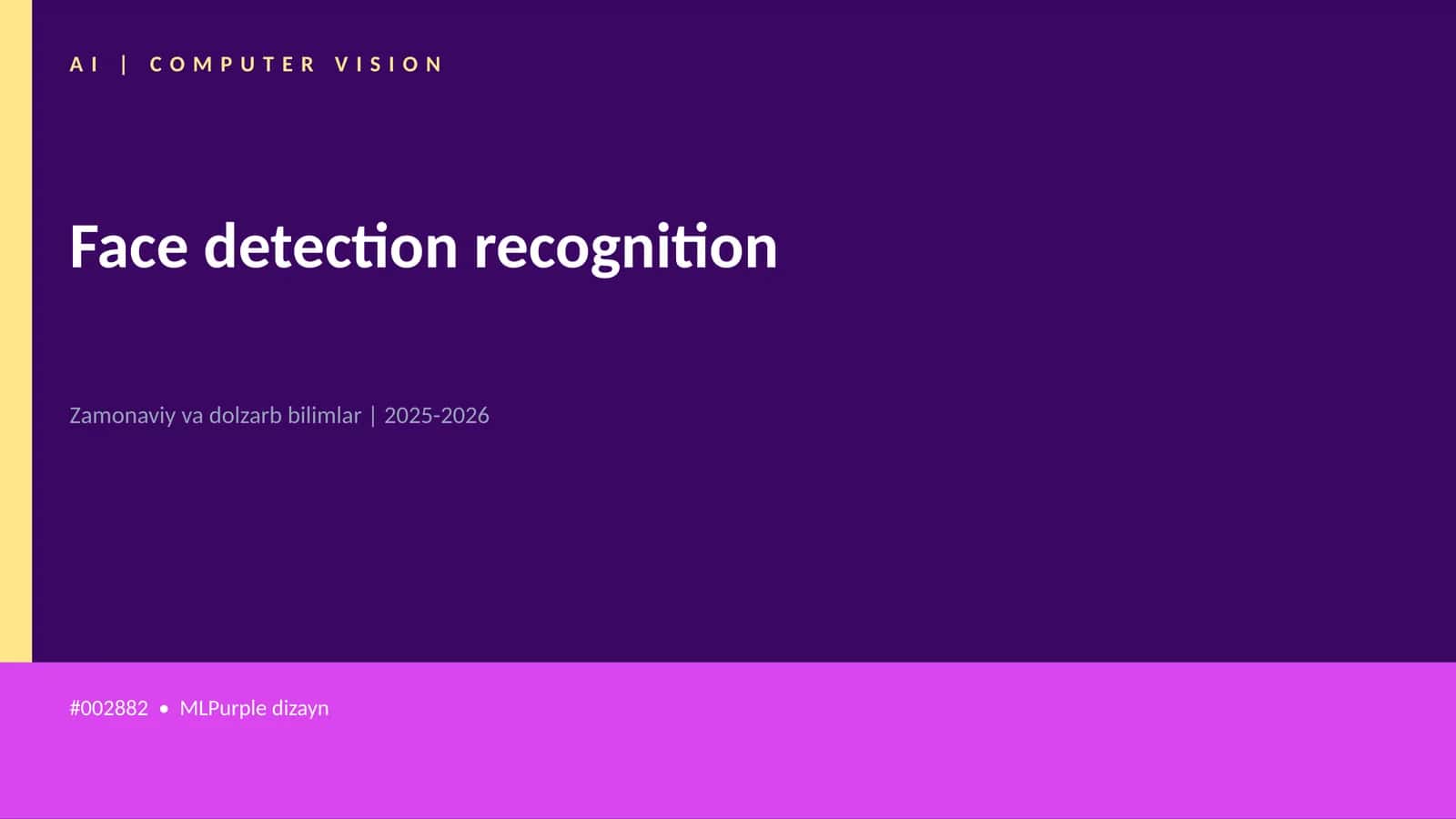 Mavzuga Kirish — Face detection recognition 1