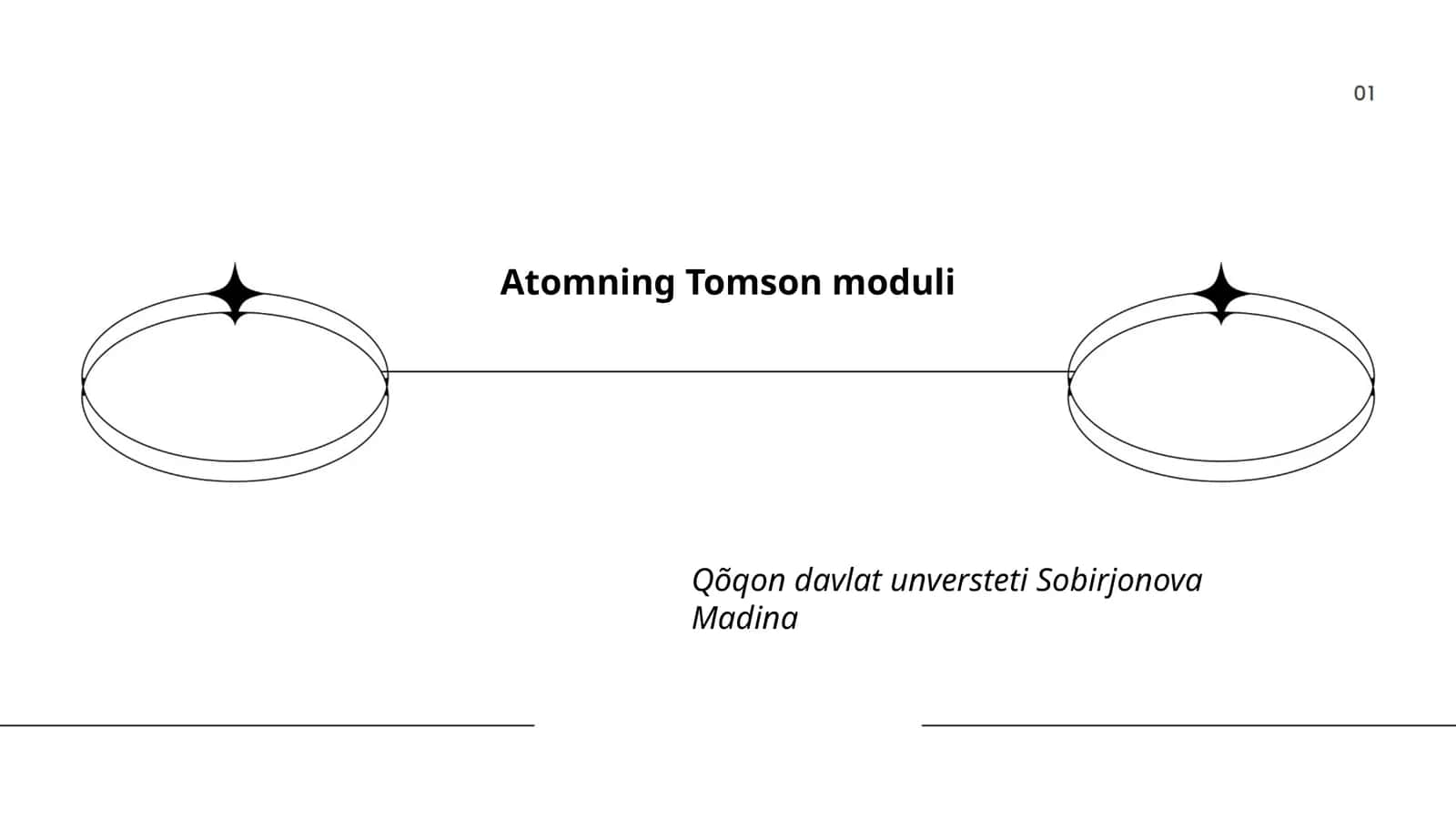 Atomning Tomson moduli 1