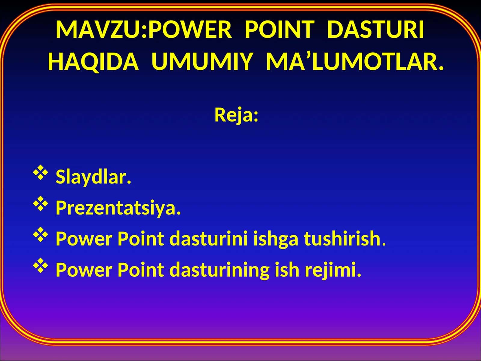 PОWER PОINTDASTURI 1